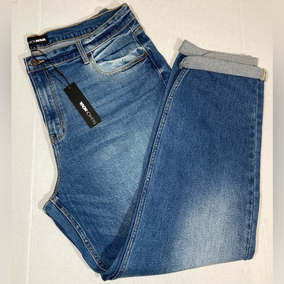 Fashion Nova Denim - NWT FASHION NOVA Women’s Plus Size 18 Distressed High Rise Jeans Medium Wash